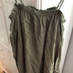 Long sleeve off the shoulder blouse